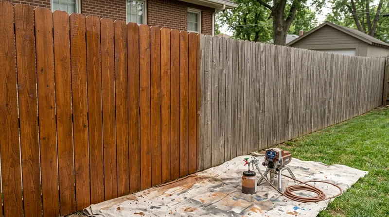 Fence Staining & Restoration Kansas City